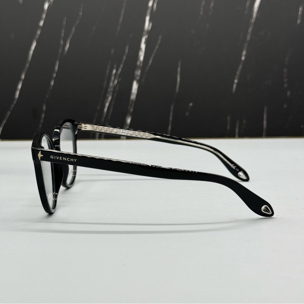 NEW GIVENCHY EYEGLASSES, GIVENCHY BLACK ROUND WOMEN EYEGLASSES GIVENCHY - Picture 5 of 8